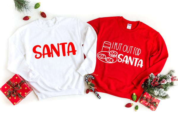 Santa  White Sweatshirt