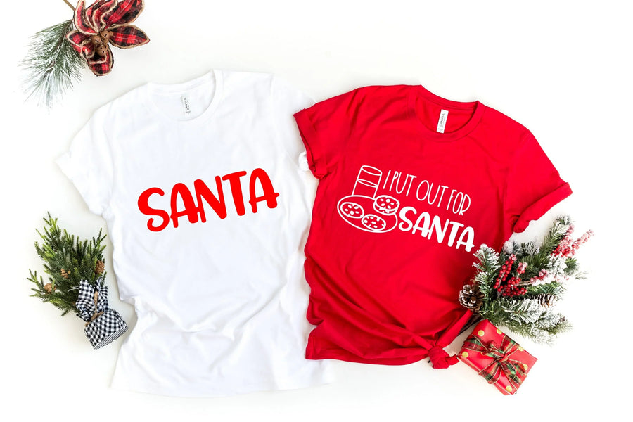 Santa White Tee