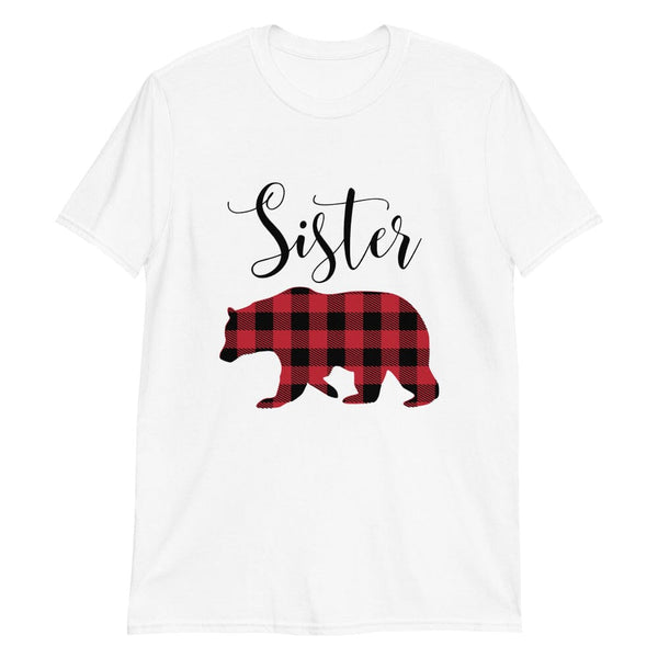 May include a Christmas Sister Bear tee with a festive bear graphic printed on the front, displayed on a plain background.