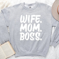 Customizer - Wife Mom Boss Sweatshirt