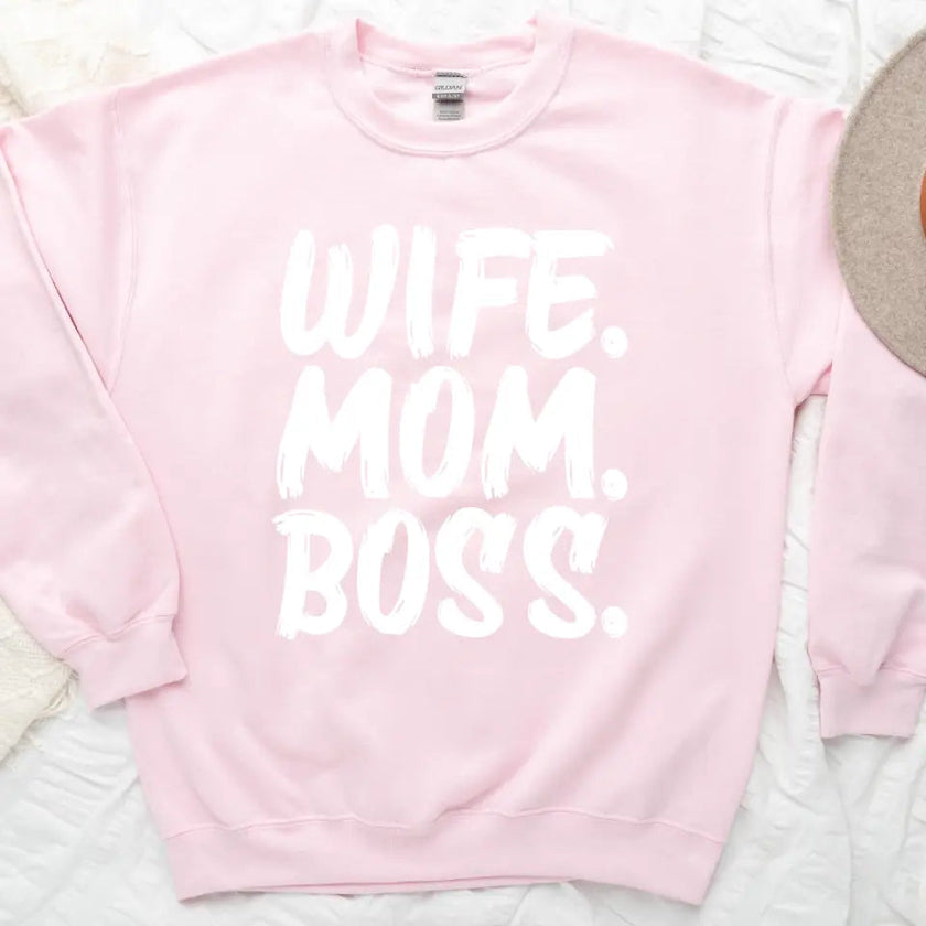 Customizer - Wife Mom Boss Sweatshirt