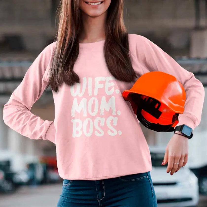 Customizer - Wife Mom Boss Sweatshirt