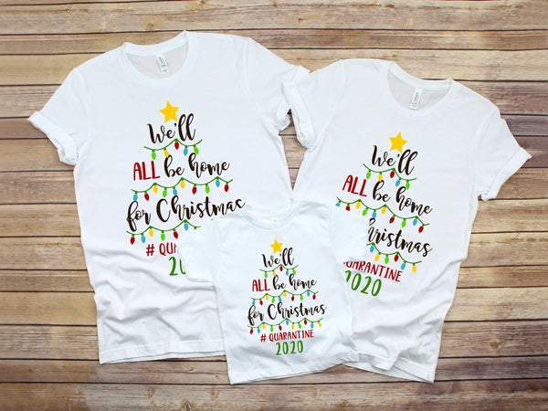 We'll Be Home For Christmas Onesie